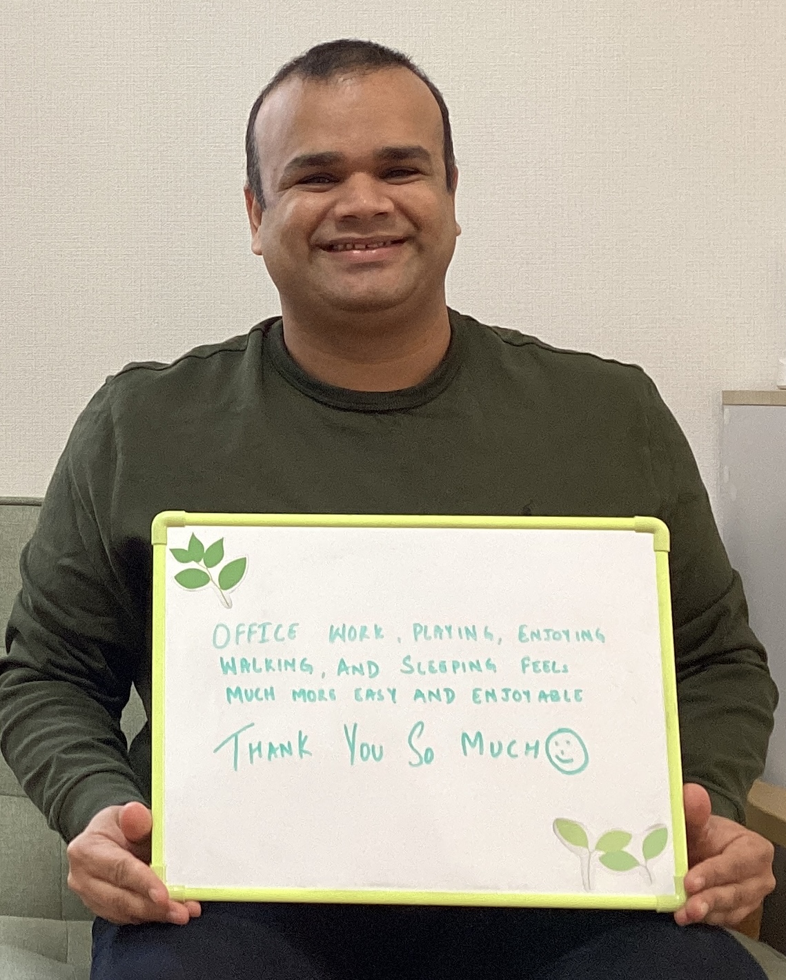 全身の痛みが改善した患者様の声